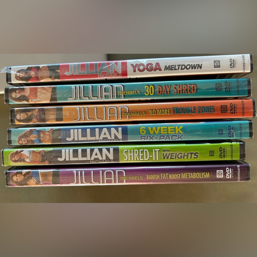 Jillian Michaels DVDs- set of 6- NEW!